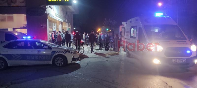 İki otomobilin çarpışması sonucu 2 kişi yaralandı