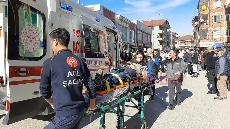 Cip ile çarpışan motosiklet sürücüsü yaralandı