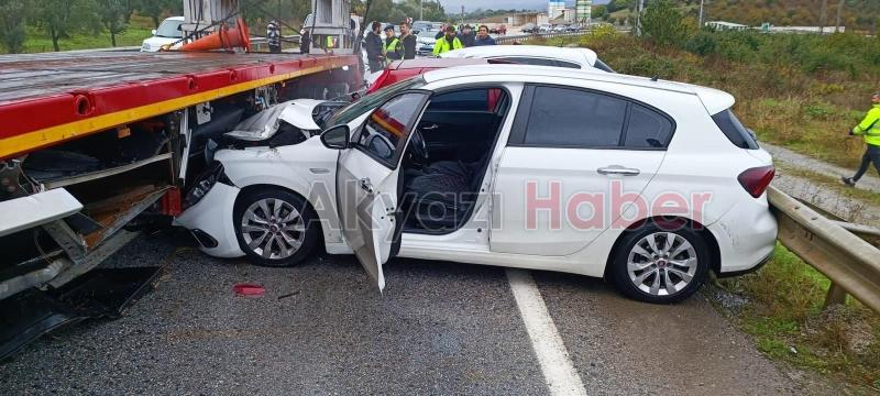 Araçları altına alıp metrelerce sürükledi
