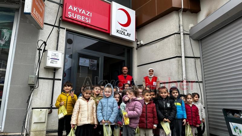Akşemseddin Kur’an kursu öğrencilerinden Kızılay'a ziyaret