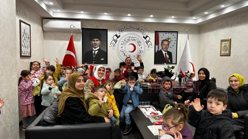 Akşemseddin Kur’an kursu öğrencilerinden Kızılay'a ziyaret