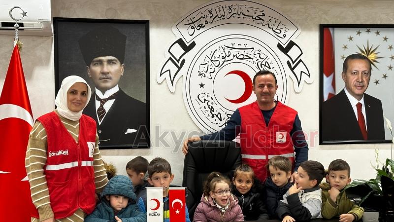 Akşemseddin Kur’an kursu öğrencilerinden Kızılay'a ziyaret