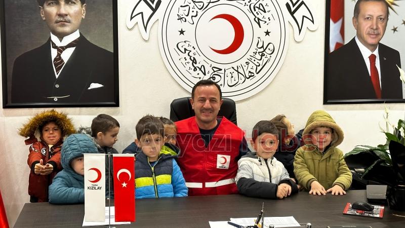 Akşemseddin Kur’an kursu öğrencilerinden Kızılay'a ziyaret