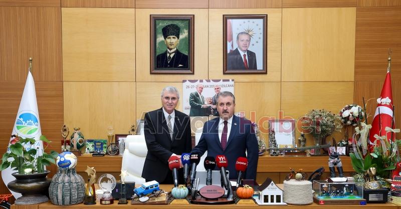 Destici'den Başkan Yüce'ye ziyaret