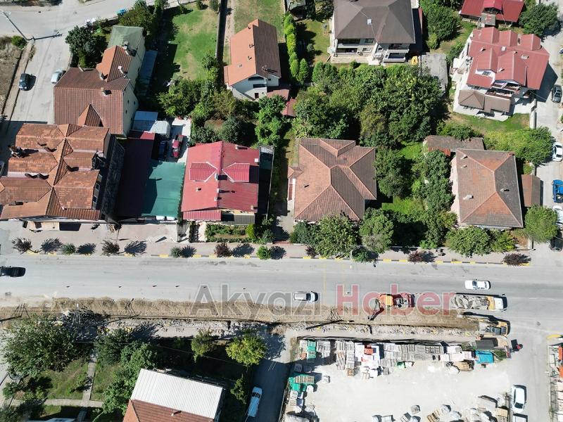 Büyükşehirin Akyazıdaki altyapı çalışmasında sona gelindi