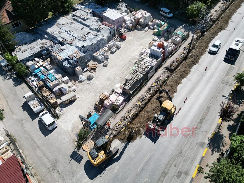 Büyükşehirin Akyazıdaki altyapı çalışmasında sona gelindi
