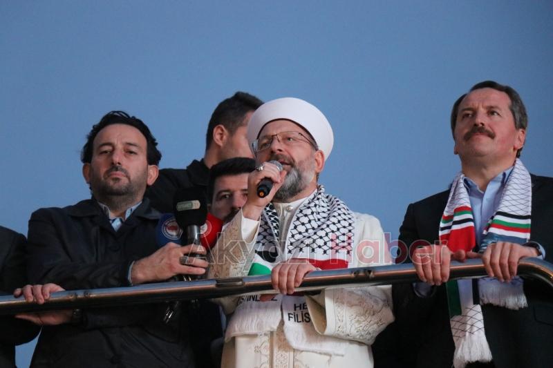 Sakarya'da binlerce kişi Filistin için yürüdü