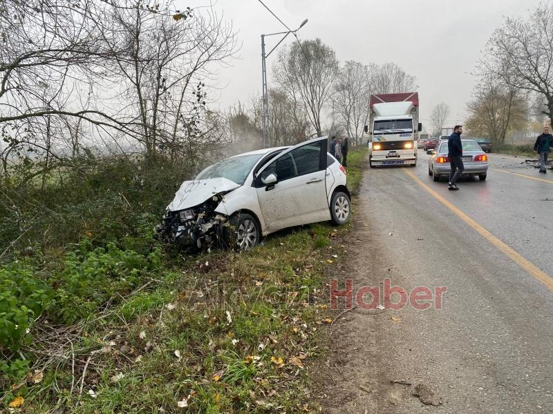 Ormanköy yolunda zincirleme kaza