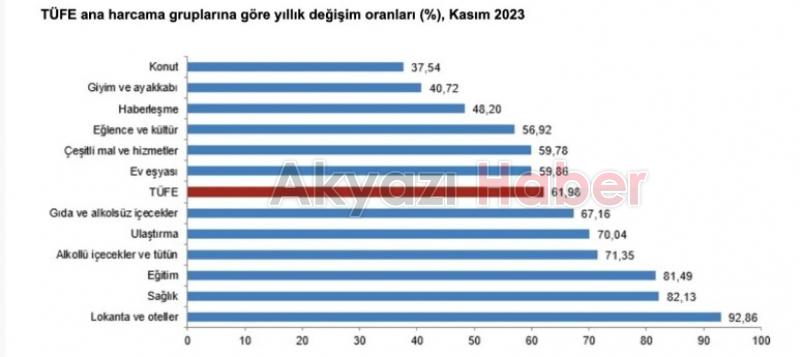 TÜİK Kasım 2023 enflasyon rakamlarını açıkladı