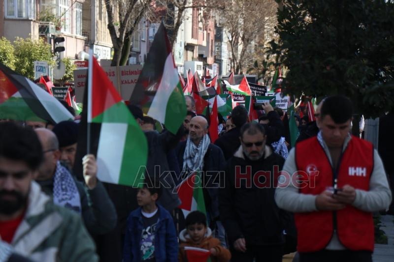 Sakarya'da Filistin’e destek yürüyüşü