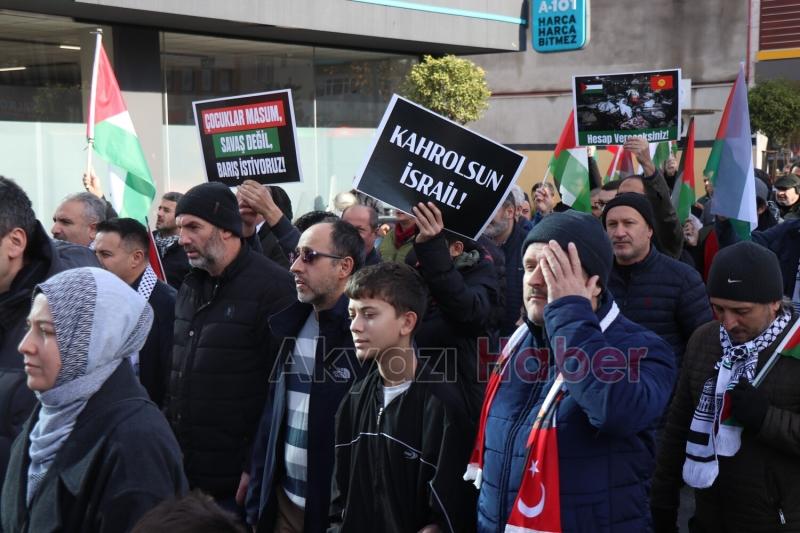 Sakarya'da Filistin’e destek yürüyüşü