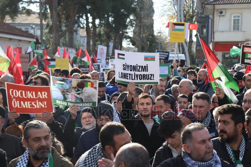 Sakarya'da Filistin’e destek yürüyüşü