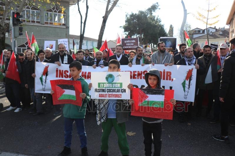 Sakarya'da Filistin’e destek yürüyüşü