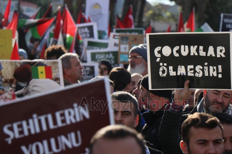Sakarya'da Filistin’e destek yürüyüşü