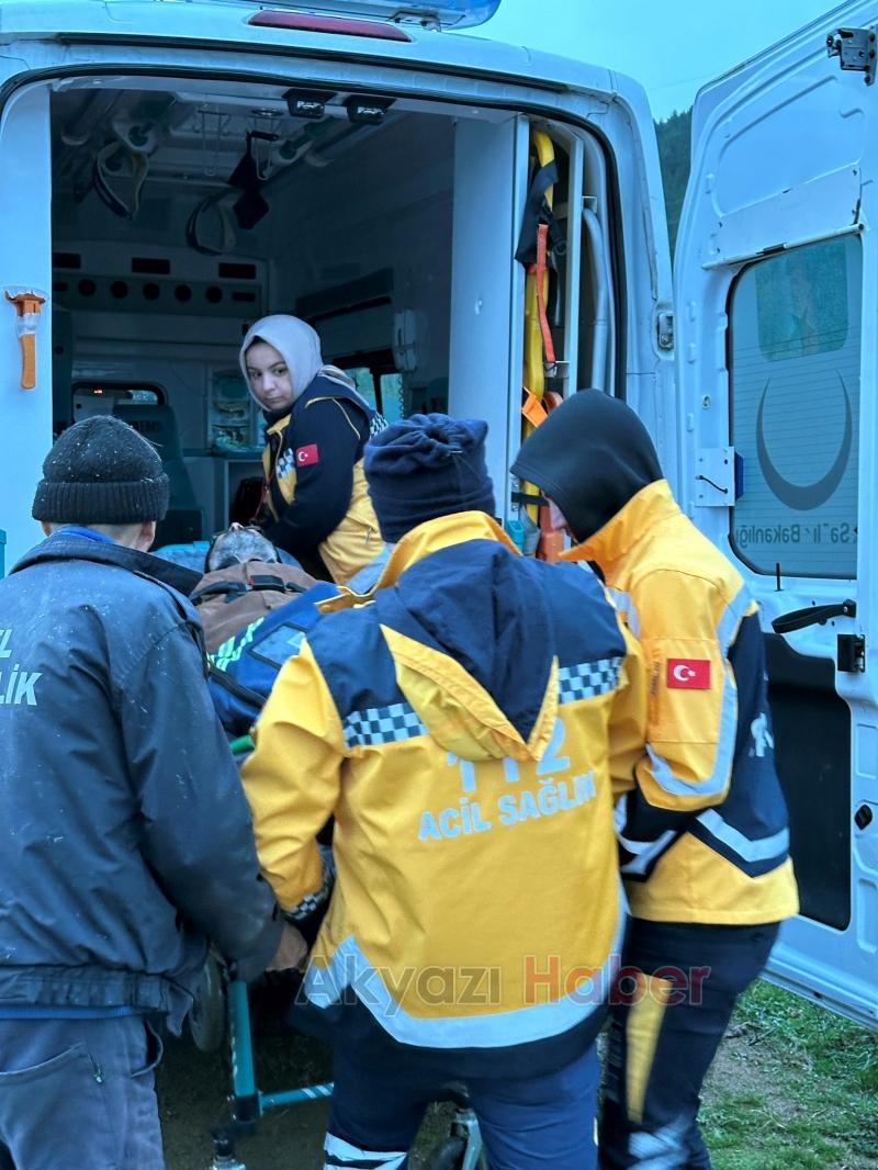 Mantar toplarken yaralandı