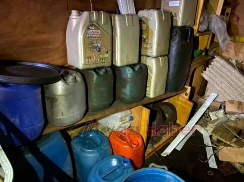 800 litre kaçak akaryakıt ele geçirildi
