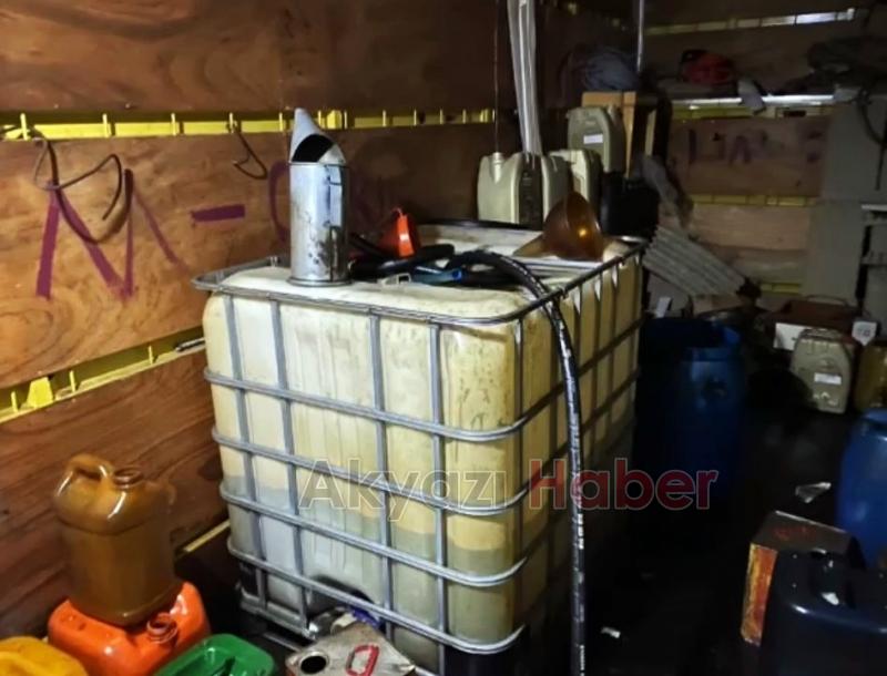 800 litre kaçak akaryakıt ele geçirildi