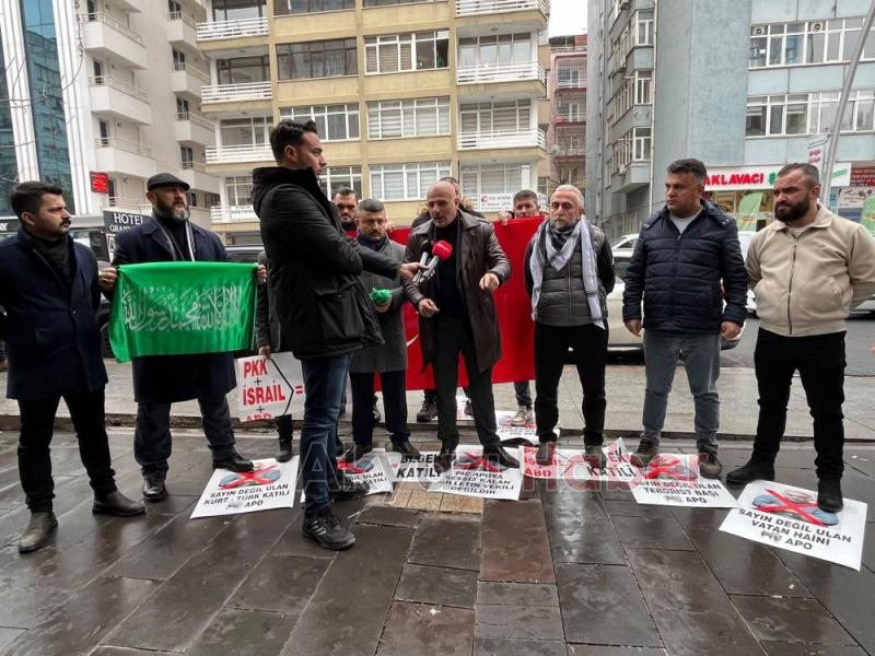 HDP önünde Sayın Öcalan söylemi protesto edildi