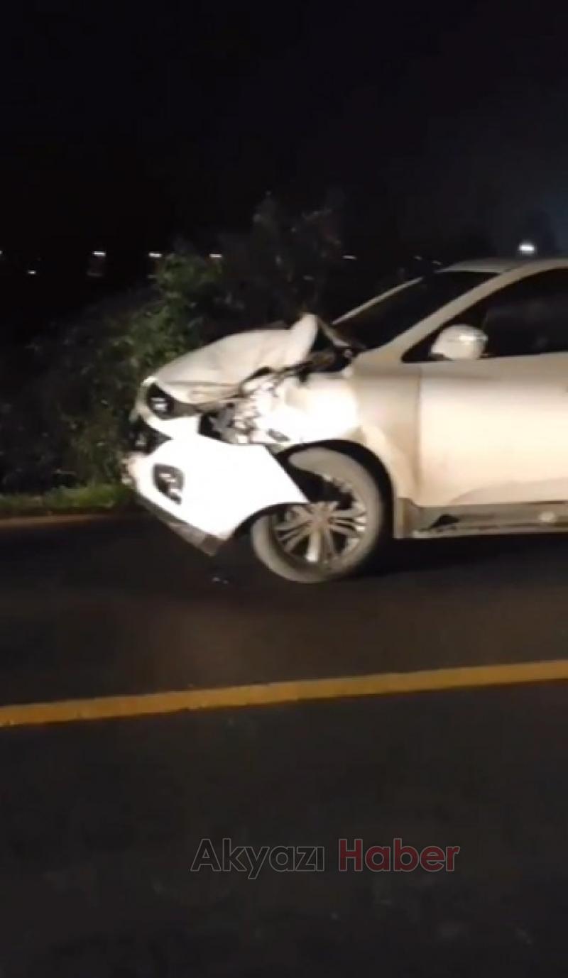 Yola çıkan inek kazaya neden oldu