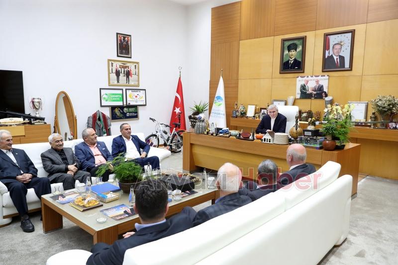 Bayraktar ve 16 ilçe ziraat odasından Ekrem Yüce'ye destek