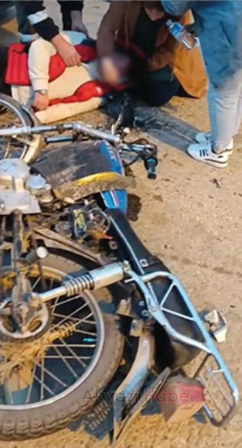 Korkutan kaza çocuk acılar içinde kaldı