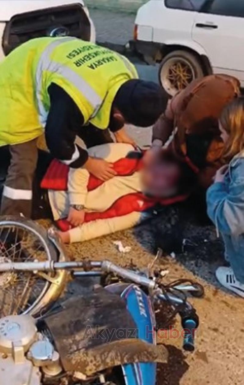 Korkutan kaza çocuk acılar içinde kaldı