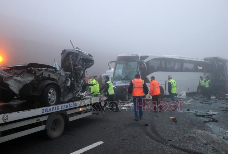 10 kişi ölmüştü işte kaza yerinden fotoğraflar