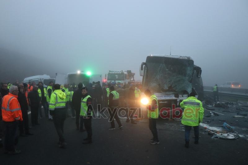 10 kişi ölmüştü işte kaza yerinden fotoğraflar