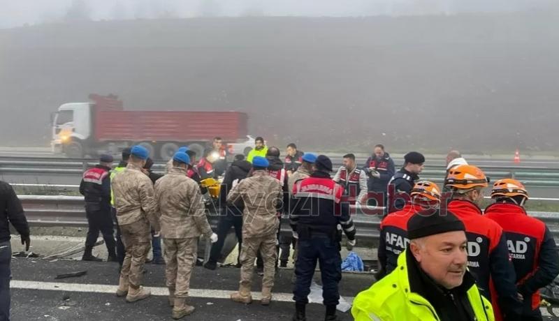 Korkunç kazada 6 sürücü gözaltına alındı