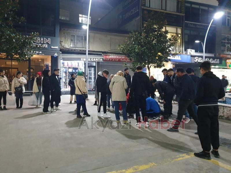 Bisikletten düşüp başını çarptı