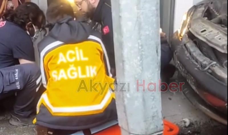Duvarla araç arasında sıkışıp hayatını kaybetti