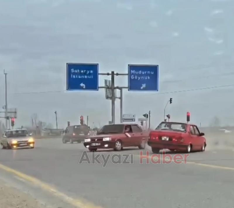 Yolu kapatıp drift attılar Tofaşçılara ceza yağdı