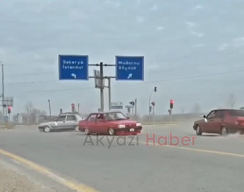 Yolu kapatıp drift attılar Tofaşçılara ceza yağdı