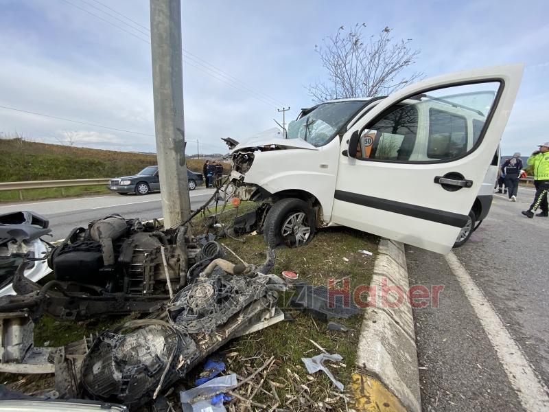 Hastane dönüşünde kaza 1 ölü, 2 yaralı