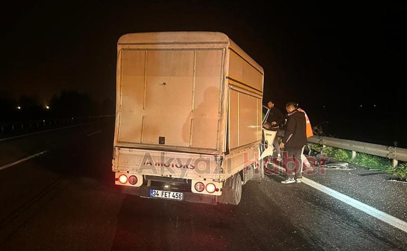 Otoyolda kaza 1 ölü