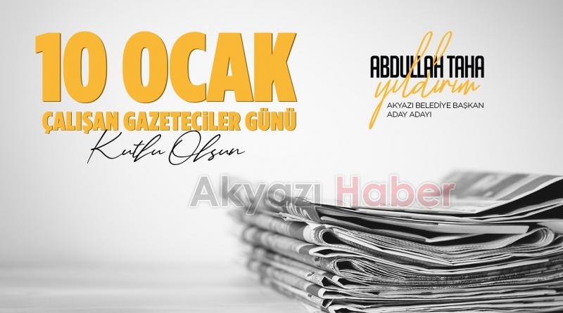 Yıldırım'dan 10 Ocak Çalışan Gazeteciler Günü mesajı