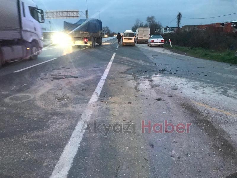 Kavşakta çarpıştılar 1 yaralı