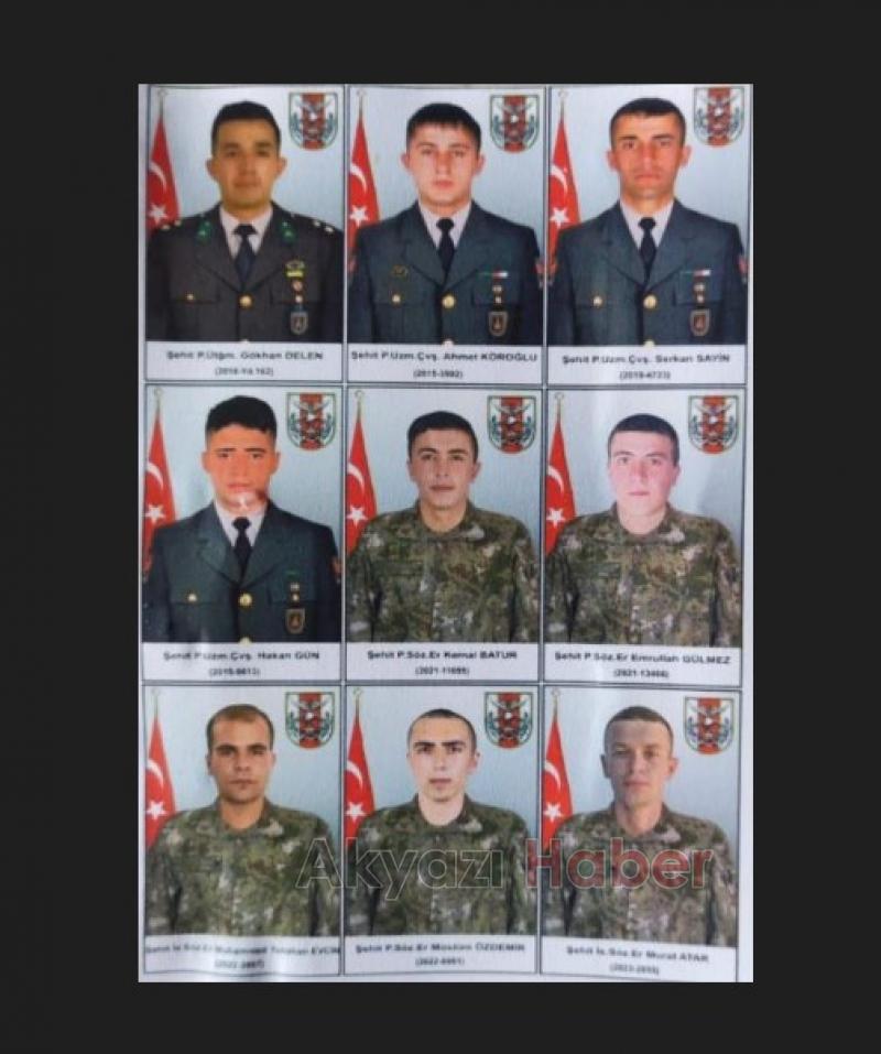 Pençe-Kilit şehitleri memleketlerine uğurlandı