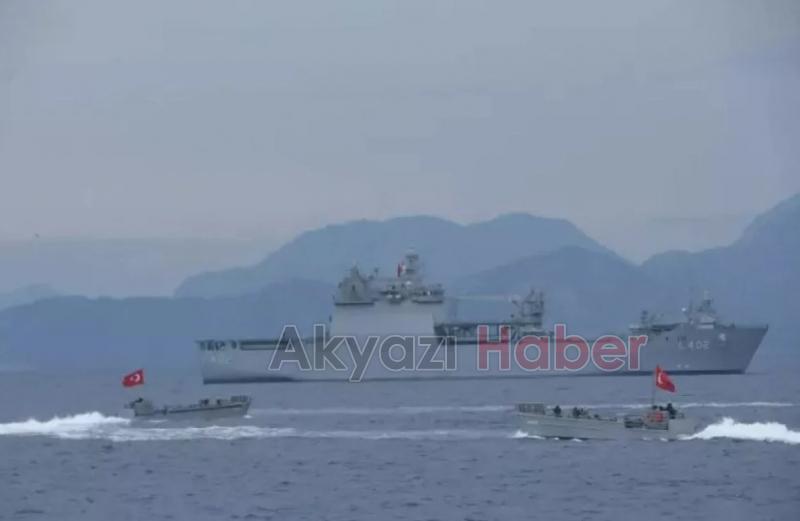 Mavi Vatan'da nefes kesen anlar! Türk Silahlı Kuvvetleri'nden Denizkurdu Tatbikatı...