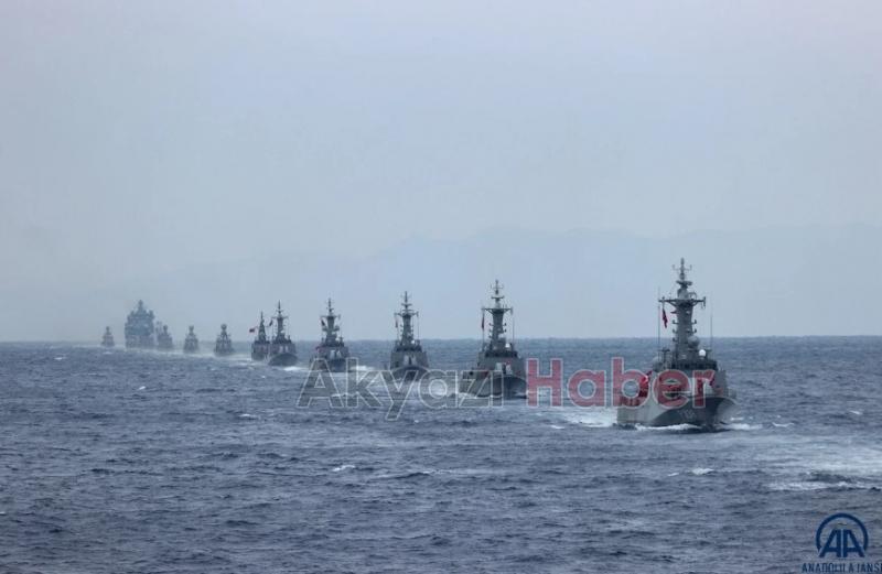 Mavi Vatan'da nefes kesen anlar! Türk Silahlı Kuvvetleri'nden Denizkurdu Tatbikatı...