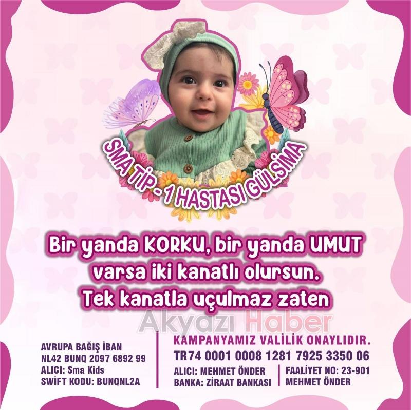Gülsima'nın SMA ile mücadelesinde Sakarya tek yürek