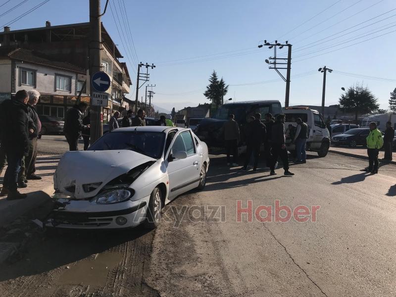 Ada Caddesinde korkutan kaza