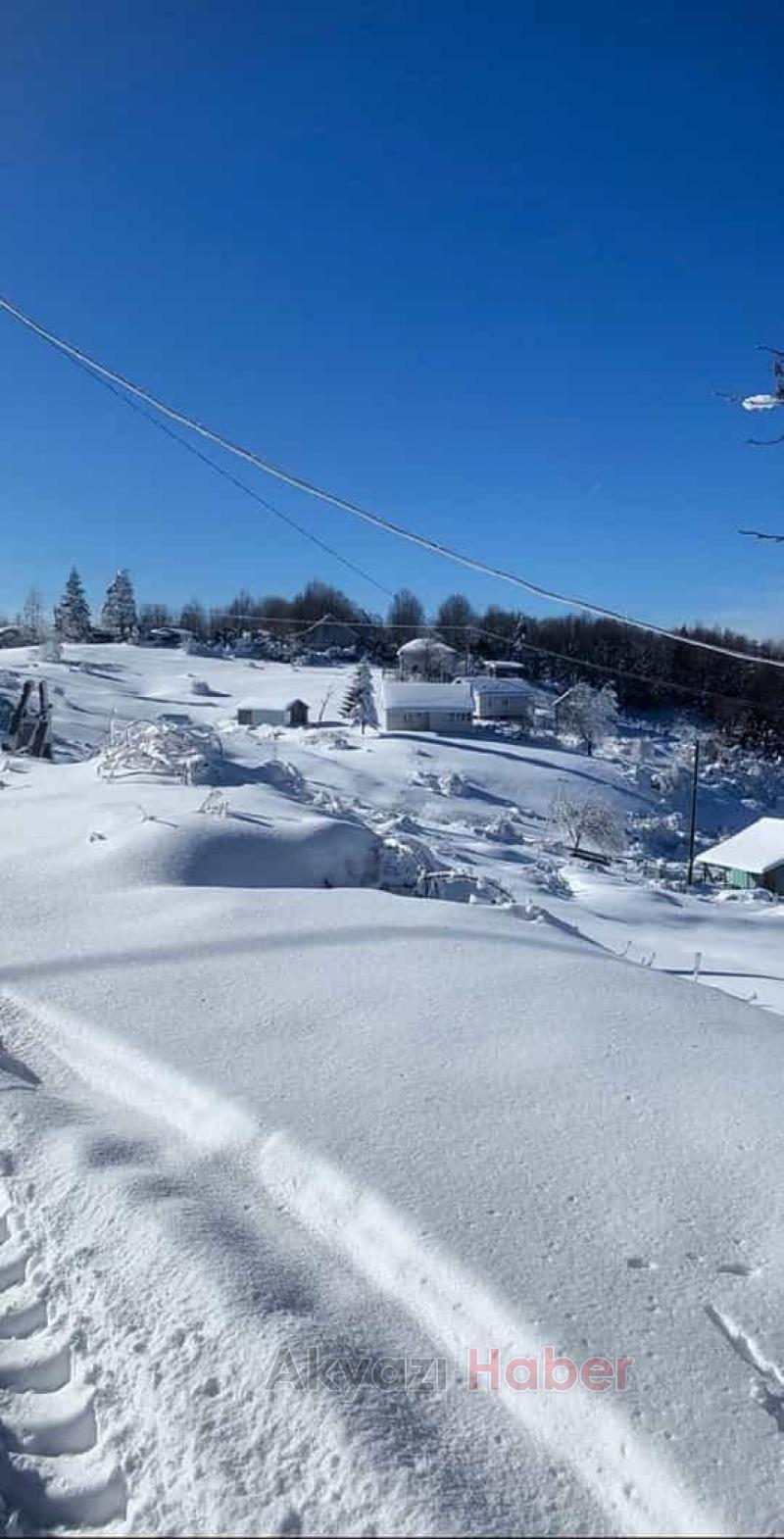 Sultanpınar Yaylasında kar kalınlığı 60 cm buldu