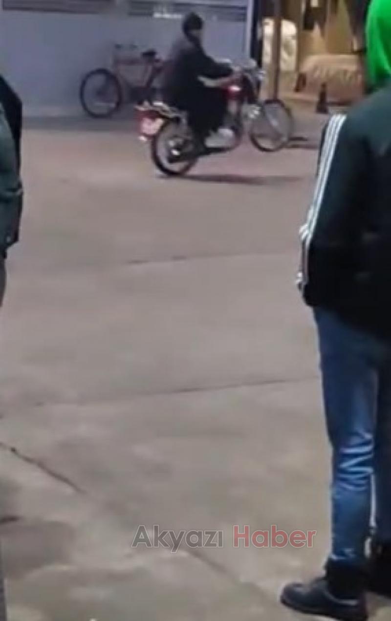Motosikletli gençler tepki çekti