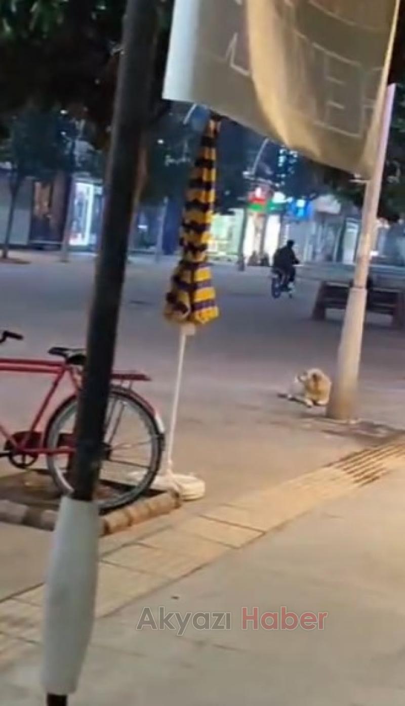 Motosikletli gençler tepki çekti