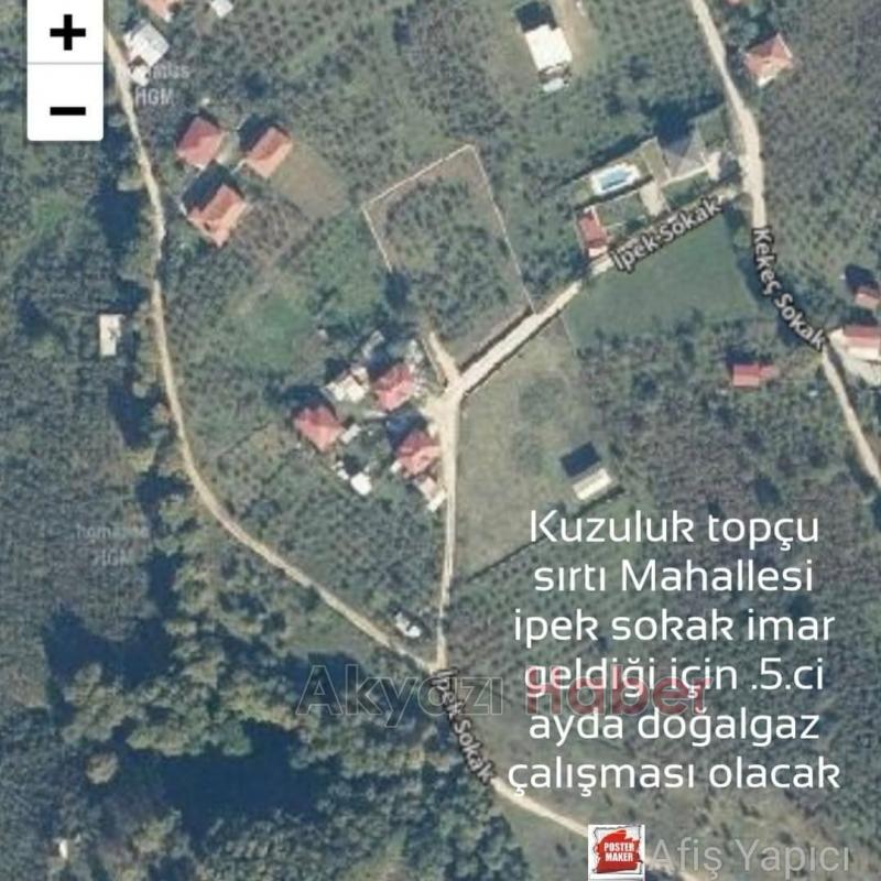 Kuzuluk ta jet imar değişikliği ile olmayan sokaklara da doğalgaz geliyor