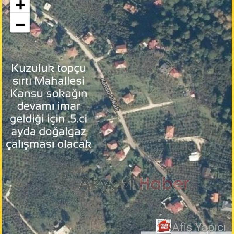 Kuzuluk ta jet imar değişikliği ile olmayan sokaklara da doğalgaz geliyor