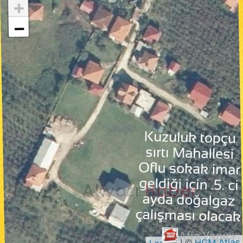 Kuzuluk ta jet imar değişikliği ile olmayan sokaklara da doğalgaz geliyor