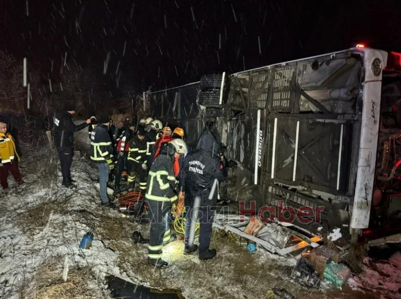 Kastamonu'da otobüs kazası: 6 ölü, 33 yaralı