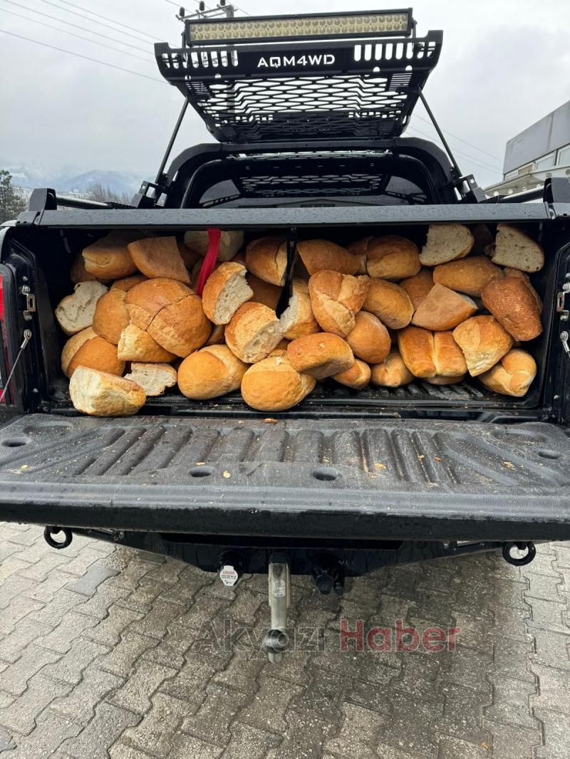 Akyazı Acelle Yaylası’nda Karlı Kış Şartlarında Yaban Hayvanlarına Yardım